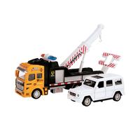 Juego De Remolque LKW Toi Toys METAL Con Compresor Elevador Y Coche
