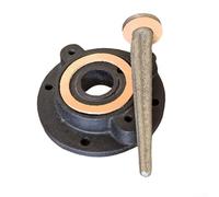 Juego de reparación de bomba manual de agua tipo 75 con válvula de perforación de nariz de émbolo, dos anillos de sellado y pernos para una función de bomba consistente (silicona negro mate)