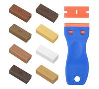 Juego de reparación de cera dura, cera dura para madera, baldosas, parqué, laminado, vinilo, juego de cera para reparación de muebles, masilla de cera para arañazos, agujeros, reparación de encimera