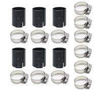 Juego de reparación de cilindros de silla con 6 clips de fijación y 12 abrazaderas de metal, herramienta de reparación del hogar, accesorios de reparación de sillas de hundimiento