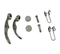 Juego de reparación de control de flujo de trompeta, mecanismo de cancelación de ruido, textura de metal, fácil montaje, adecuado para instrumentos de latón, válvulas de reducción de ruido de trompeta