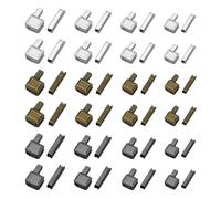 Juego de reparación de cremallera de 48 piezas, cremallera de repuesto de metal, soporte deslizante para costura, reemplazo, bricolaje (4 tamaños: #3#5#8#10)
