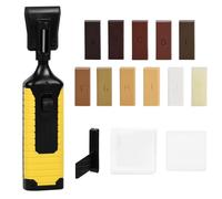 Juego de reparación de parquet, reparación de laminado, cera dura, azulejos, vinilo y madera, juego de reparación de 11 colores, masilla de madera, agujeros, reparación de arañazos para suelos de