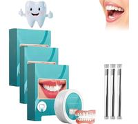 Juego de reparación de silicona, kit de reparación de dientes, kit de reparación de dientes, kit de relé de dentura, kit de relé de dentura suave para gaps, falta de té, aspecto natural (3)