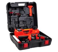 Juego De Reparación Emergencia For Cambio Neumáticos Portátil 5 En 1 Con Llave Impacto E Inflador For Automóviles, SUV Y Camiones,Altamente Eficiente(Rot)
