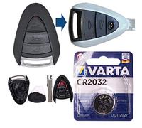 Juego de reparación Juego de reparación de Llaves del Coche con 3 Botones + HAA Vacuum + batería Apto para Porsche 911 997 987 Boxster Cayman