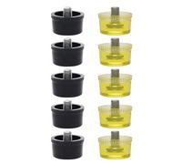 Juego de repuesto de cabeza de goma, punta amarilla y negra para montaje de muebles con martillo y herramienta profesional de manualidades de 25 mm/30 mm/35 mm/40 mm/45 mm