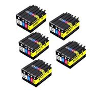 Juego de Repuesto de Cartuchos de Tinta compatibles para Impresora 711XL 711 con Tinta de Tinte para Impresora DesignJet T120 T130 T520 T530 de 1 a 5 Juegos(20COLOR 5SET)