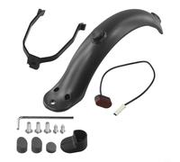 Juego de repuesto de guardabarros eléctrico para Xiaomi para M365 trasero para FENDER Kit con soporte de luz trasera Tornillos Llave fuerte resistente al desgaste Negro