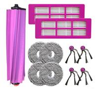 Juego de repuesto de paño de fregona de filtro lateral principal compatible con Eureka J15 para Evo Ultra aspiradora robot de vaciado automático para mantenimiento de pisos