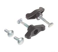 Juego de repuesto de pernos de mango en T para Maxpower 339067 68900600 se adapta a cortadoras de césped, lanzadores de nieve, incluye dos asas, cuatro pernos, compatible con el modelo 38581