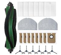 Juego de repuesto de piezas de aspiradora compatibles con cepillo principal, cepillo lateral, filtro, paño de fregona, bolsa de polvo, kit de accesorios de limpieza para Conga 8490 Super Potente Robot