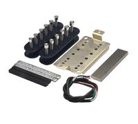 Juego de repuesto de sistemas de pastilla de doble bobina multifuncional, fácil instalación, metal y construcción para guitarra, pastilla de guitarra de doble bobina