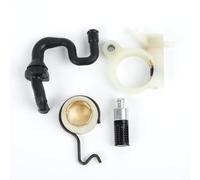 Juego de repuesto de suministro de aceite de cuatro partes: rueda sin fin de filtro de bomba de manguera para motosierra M51, M31, M31C, M51C, compatible con OEM 11436403201 11236407101