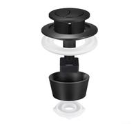 Juego de repuesto para inodoro con botón de descarga dual compatible para orificios de cisterna de 20 mm, 40 mm, 50 mm, 60 mm, completo con accesorios de montaje, ahorro de agua eficiente, diseño