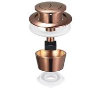 Juego de repuesto para inodoro con botón de descarga dual compatible para orificios de cisterna de 20 mm, 40 mm, 50 mm, 60 mm, completo con accesorios de montaje, ahorro de agua eficiente, diseño