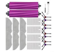 Juego de repuesto para robot aspirador Eureka E20 Plus con 2 cepillos principales, 4 filtros HEPA, 6 fregonas, 8 cepillos laterales y herramienta de limpieza para una limpieza óptima