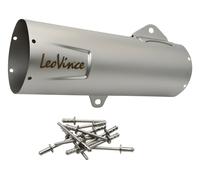 Juego de repuesto para silenciador trasero LeoVince acero inoxidable 370mm