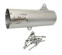Juego de repuesto para silenciador trasero LeoVince acero inoxidable 370mm