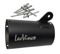 Juego de repuesto para silenciador trasero LeoVince acero inoxidable negro 160mm