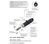 Juego de repuesto para silenciador trasero LeoVince S10400 carbono Ø 54mm