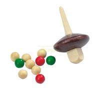 Juego De Repuesto Tirolés De Ruleta - Madera - Trompo Y Bolas