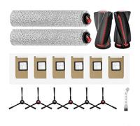 Juego de repuestos para eufy para robot aspirador OMNI E28 y E25, kit de accesorios con cepillo principal, cepillos laterales, mopa, bolsas de polvo y filtros para mantenimiento y limpieza
