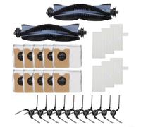 Juego de repuestos para Eufy Robot Vacuum C10 con estación de autovaciado, 13 piezas con cepillo principal, cepillos laterales, filtros y bolsas de polvo, accesorios de alta calidad para una limpieza