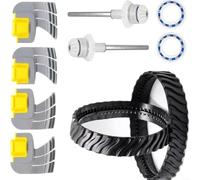 Juego de repuestos para Zodiac MX8/MX6 robot de piscina R0526100: 2 neumáticos, 2 ejes de transmisión, 4 cepillos, 2 rodamientos - 10 accesorios para una limpieza eficiente