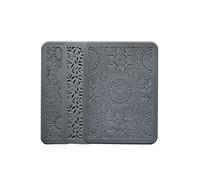 Juego de repujado de arcilla de silicona resistente para patrones y texturas intrincados de polímeros y aretes, almohadilla de textura de silicona para arcilla