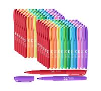 Juego de resaltadores Mr. Pen - Paquete de 144 resaltadores pastel con punta biselada, sin sangrado, colores surtidos