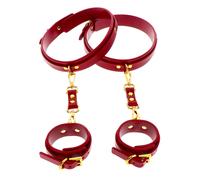 Juego de restricciones kit de esposas bondage puños con litoral accesorios fe...