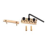Juego de Retenedores de Cuerda Ge98 Dorado para Guitarra | Puente Floyrose, Aleación de Zinc y Cobre, Incluye Llave 1pieza y 4 Tornillos