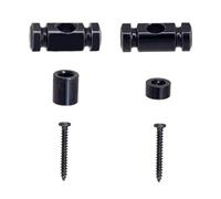 Juego de retenedores de cuerda para guitarra con tornillos de montaje para guitarras eléctricas, plateado/negro/dorado guía de guitarra