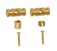 Juego de retenedores de cuerda para guitarra con tornillos de montaje para guitarras eléctricas, plateado/negro/dorado guía de guitarra