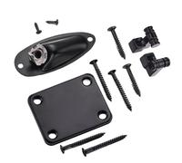 Juego de Retenedores de Cuerdas de Guitarra, Retenedor de rbol de Cuerdas de Guitarra Elctrica, Placa de Enchufe Cargada con Tornillos para Reemplazo (BLACK