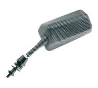 Juego de retrovisores universales v parts rectangular f1 carbon look para moto