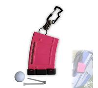 Juego de revistas, divertido soporte portátil para 18 tés, gran regalo para golfistas (rosa)