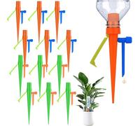 Juego de Riego Automático, 12 Piezas Sistema de Riego de Plantas Sistema de Riego Ajustable Goteo de Riego Automático con Interruptor de Válvula de Control, para Plantas de Interior o Verduras