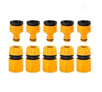 Juego de riego de 10 piezas con boquilla de agua de 4 vías, herramienta de jardinería con aspersor de Material ABS for un riego eficiente