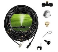 Juego de riego por aspersión de patio de 8 m con componentes y patrones ajustables para un cuidado integral al aire libre