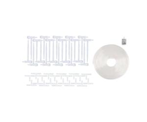 Juego de riego por goteo de fácil configuración para macetas y jardines Crecimiento saludable de las plantas No se necesita herramienta Cuenta con flujos ajustables y diseño duradero Juego de riego de