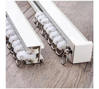 Juego de rieles de aleación de aluminio resistente para montaje en techo o pared, 4 m, barra de cortina silenciosa ain Ra para un funcionamiento suave, ideal para uso doméstico y oficina