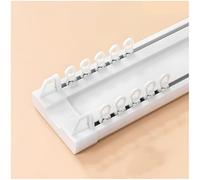 Juego de rieles de cortina de techo para separadores de habitaciones, barra de cortina montada en la pared para baño, sala de estar, dormitorio y tienda de ropa. Versátil y fácil de instalar