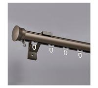 Juego de rieles de cortina divisores de aluminio ajustables de 100 a 600 cm, montado en la pared con accesorios, color champán, perfecto para el hogar y la oficina, tamaño: 360 cm / 3 x 120 cm