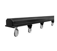 Juego de rieles de cortina invisible para salas de estar, 1,5 m, barra negra ajustable para dormitorios, se extiende 1 a 12 m, perfecto para decoración del hogar sin costuras