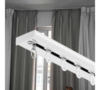 Juego de rieles de techo para Curts WallMountCurt, diseño flexible para un deslizamiento sin esfuerzo, ideal para decoración del hogar y gestión del espacio