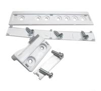 Juego de rieles deslizantes de plástico para refrigerador de perfil delgado, compatible con modelos integrados y móviles para Midea/Haier/Hisense, blanco, ideal para almacenamiento de cocina para