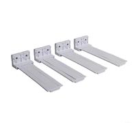 Juego de rieles deslizantes de plástico para refrigerador de perfil delgado, compatible con modelos integrados y móviles para Midea/Haier/Hisense, blanco, ideal para almacenamiento de cocina para