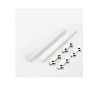 Juego de rieles for puertas corredizas de gabinete for una instalación suave y sencilla de puertas de vidrio y madera(90cm)